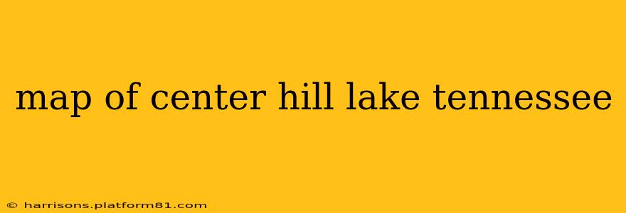 map of center hill lake tennessee