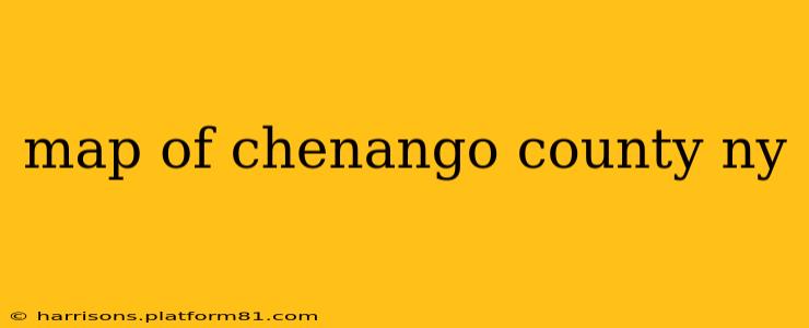 map of chenango county ny