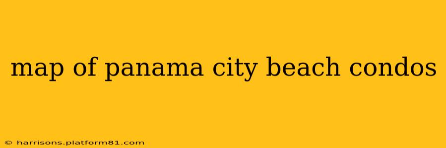 map of panama city beach condos