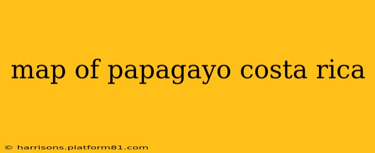 map of papagayo costa rica