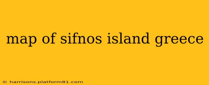 map of sifnos island greece