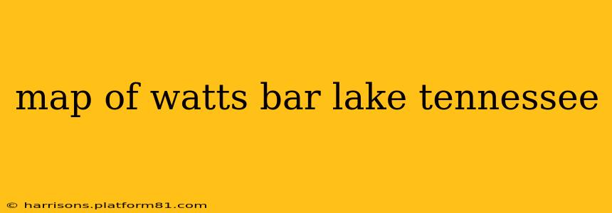 map of watts bar lake tennessee