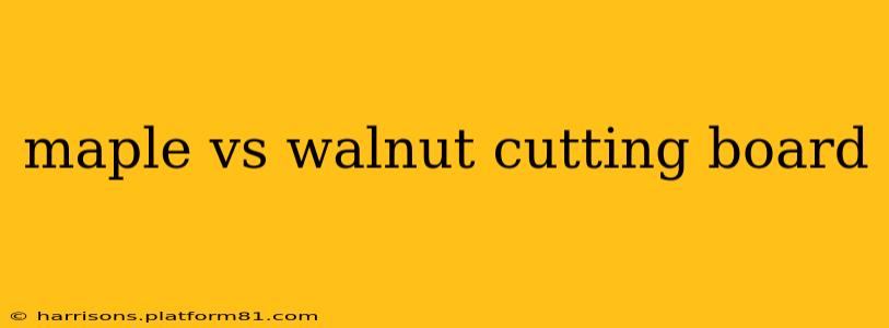 maple vs walnut cutting board