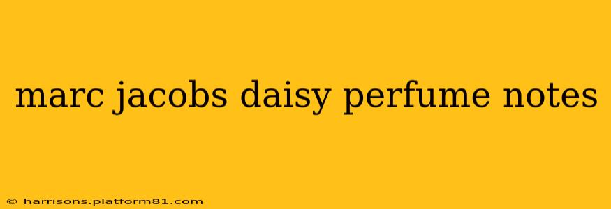 marc jacobs daisy perfume notes
