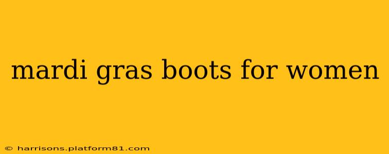 mardi gras boots for women