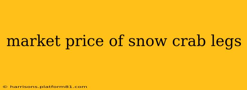 market price of snow crab legs