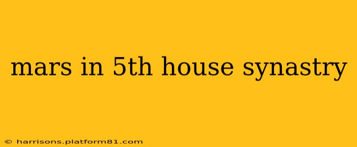 mars in 5th house synastry