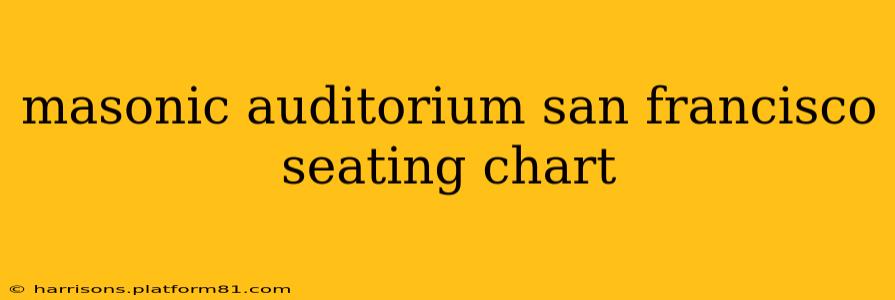 masonic auditorium san francisco seating chart