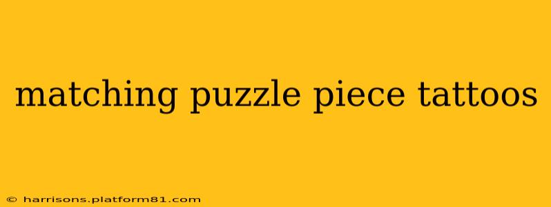 matching puzzle piece tattoos