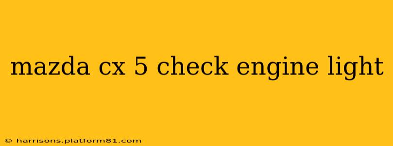 mazda cx 5 check engine light
