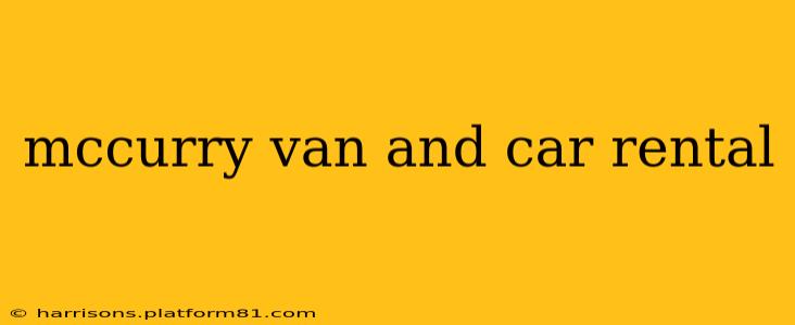 mccurry van and car rental
