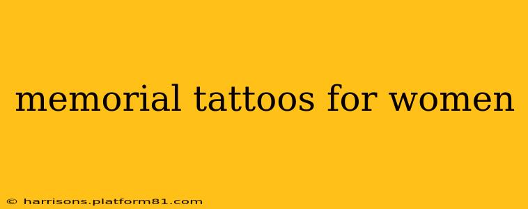memorial tattoos for women