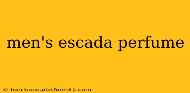 men's escada perfume