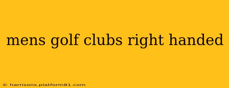mens golf clubs right handed