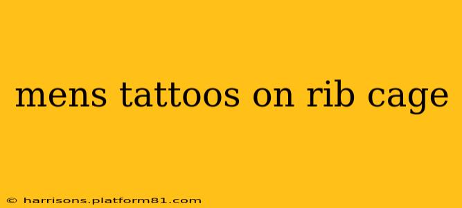 mens tattoos on rib cage