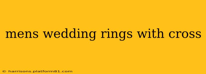 mens wedding rings with cross