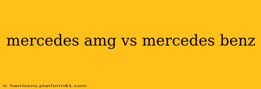 mercedes amg vs mercedes benz