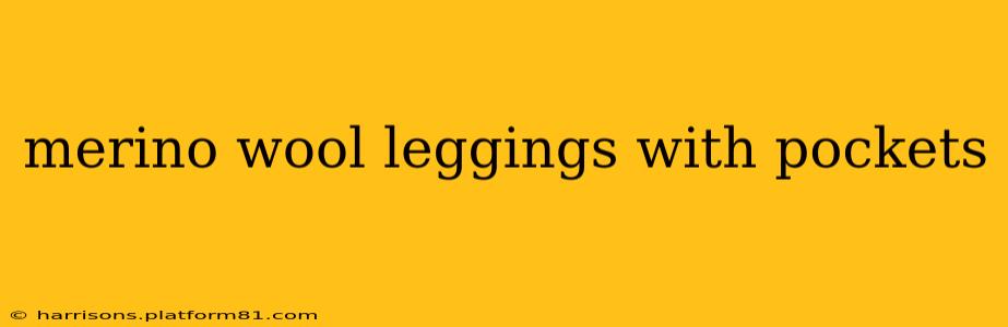 merino wool leggings with pockets