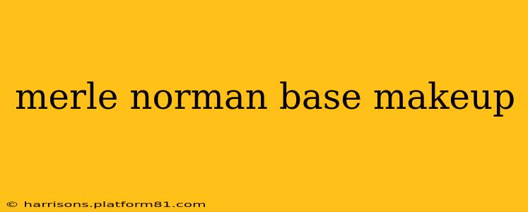 merle norman base makeup