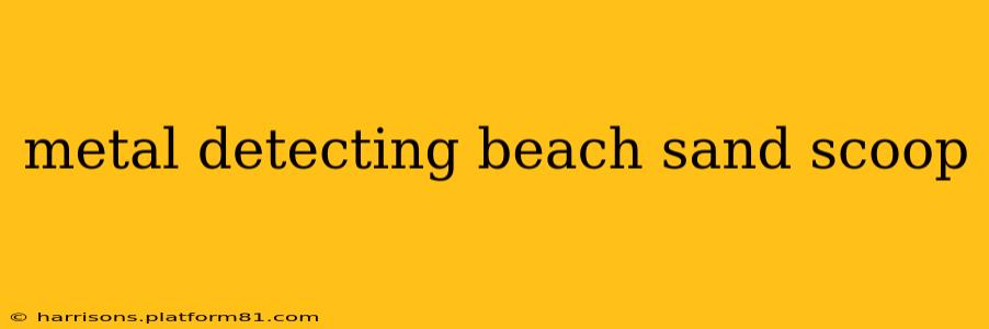 metal detecting beach sand scoop