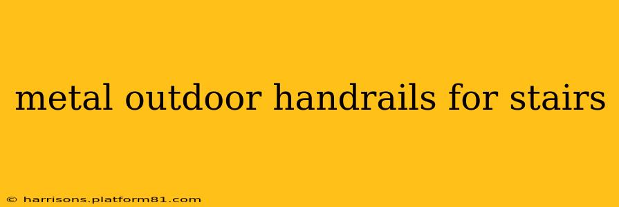 metal outdoor handrails for stairs
