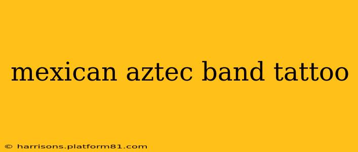 mexican aztec band tattoo