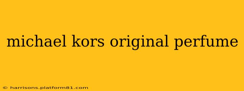 michael kors original perfume