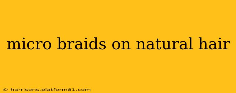 micro braids on natural hair