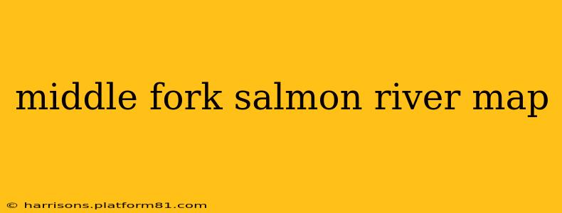 middle fork salmon river map