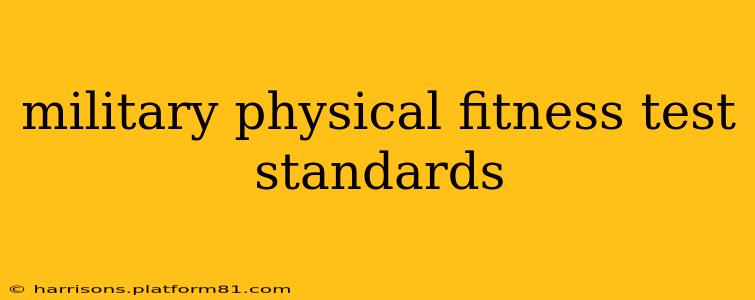 military physical fitness test standards