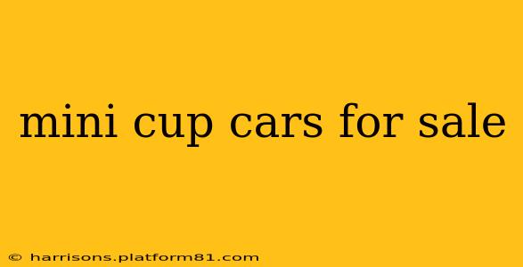 mini cup cars for sale