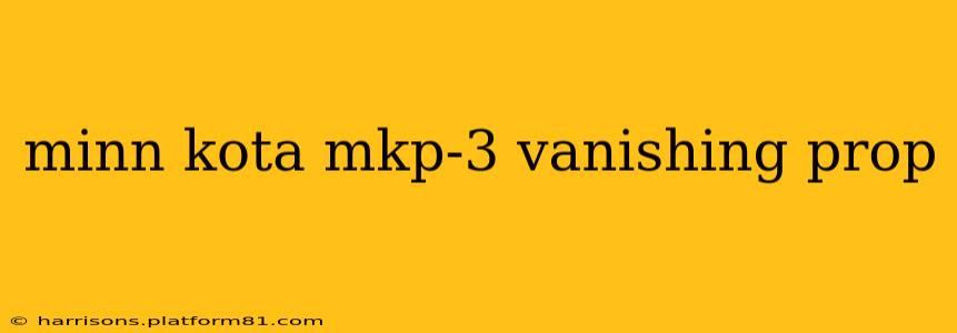 minn kota mkp-3 vanishing prop