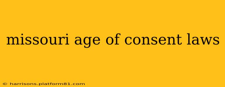 missouri age of consent laws