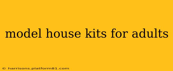 model house kits for adults
