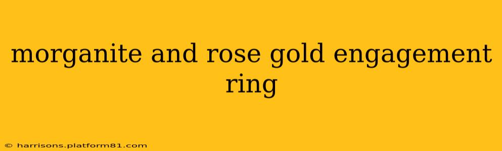 morganite and rose gold engagement ring