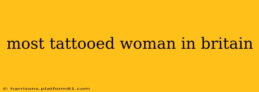 most tattooed woman in britain