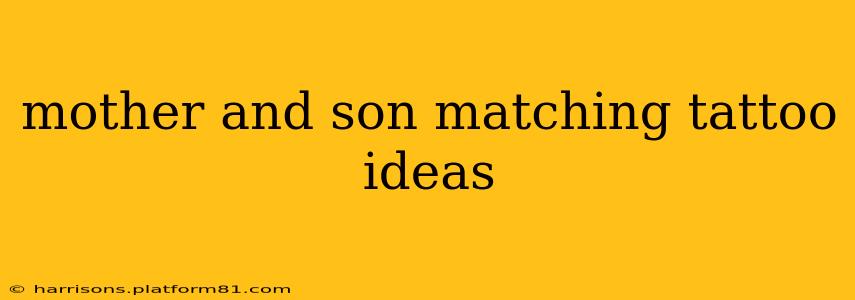 mother and son matching tattoo ideas