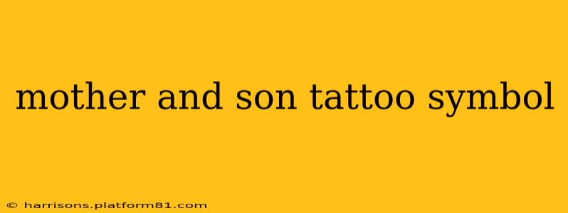 mother and son tattoo symbol