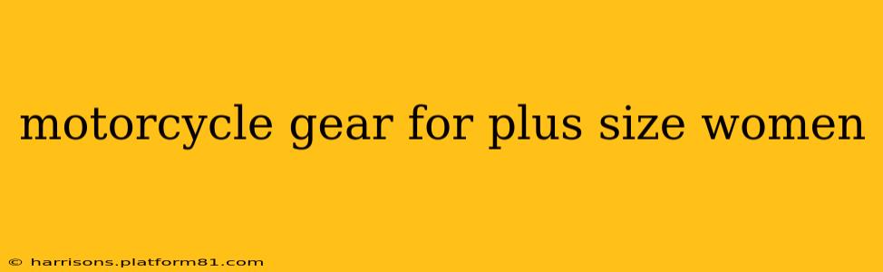 motorcycle gear for plus size women