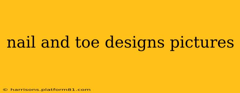 nail and toe designs pictures