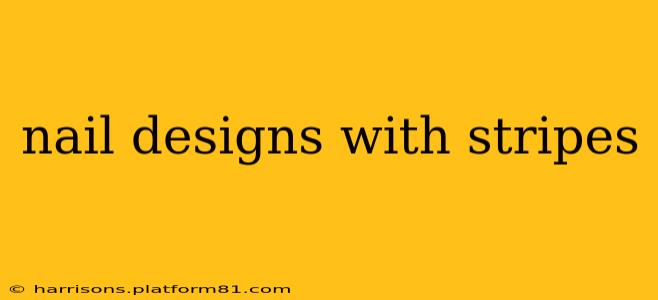 nail designs with stripes