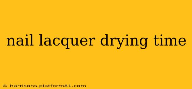 nail lacquer drying time