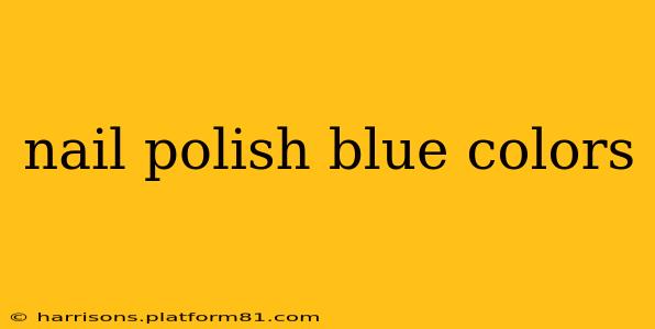 nail polish blue colors