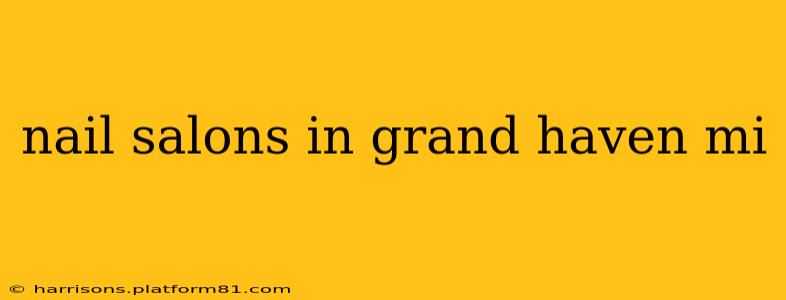 nail salons in grand haven mi