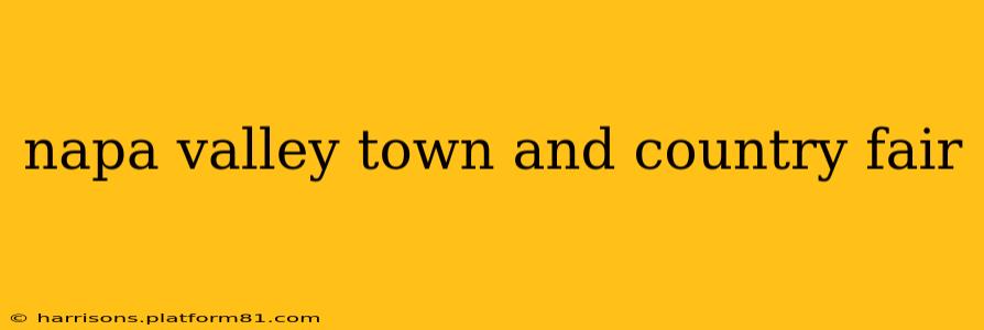 napa valley town and country fair