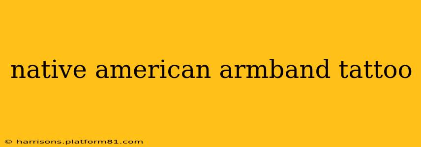 native american armband tattoo