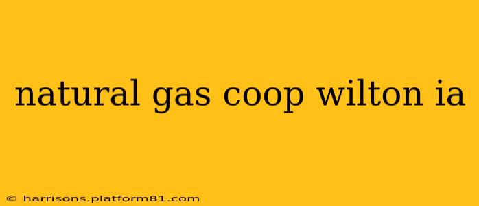 natural gas coop wilton ia