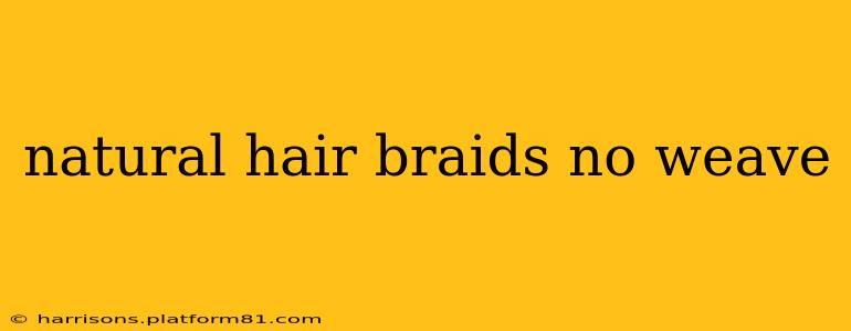 natural hair braids no weave
