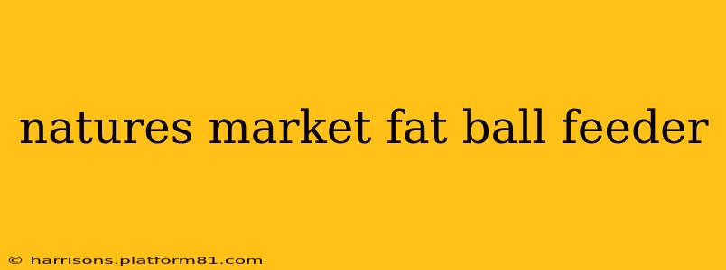 natures market fat ball feeder