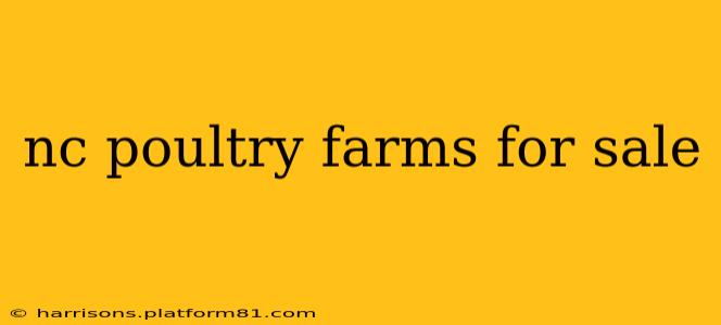 nc poultry farms for sale
